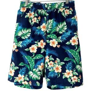 New Caribbean Roundtree & Yorke Big Man 7" Floral  Hawaiian‎ Swim Trunks 4x